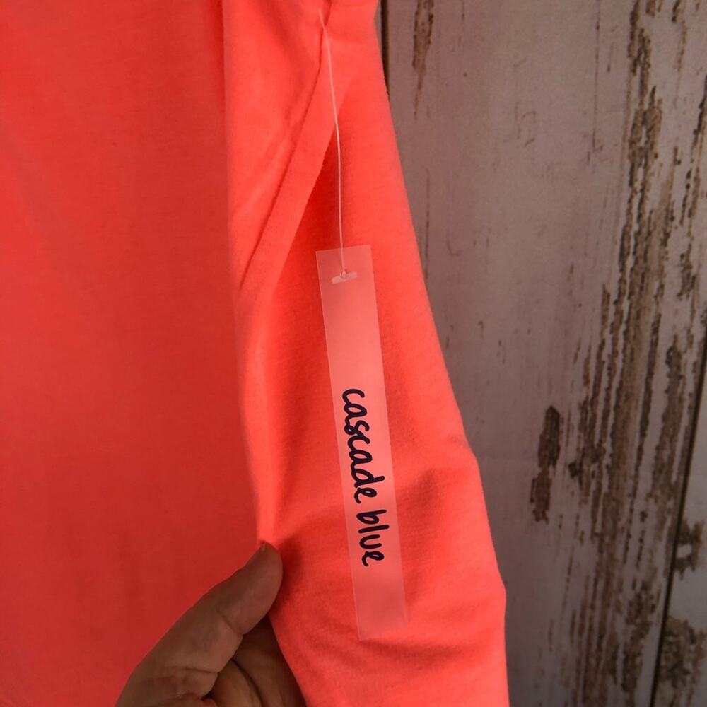 NWT Cascade Blue, Tank Top, GYM graphic, Size XXL. Bright Coral - Picture 3 of 5